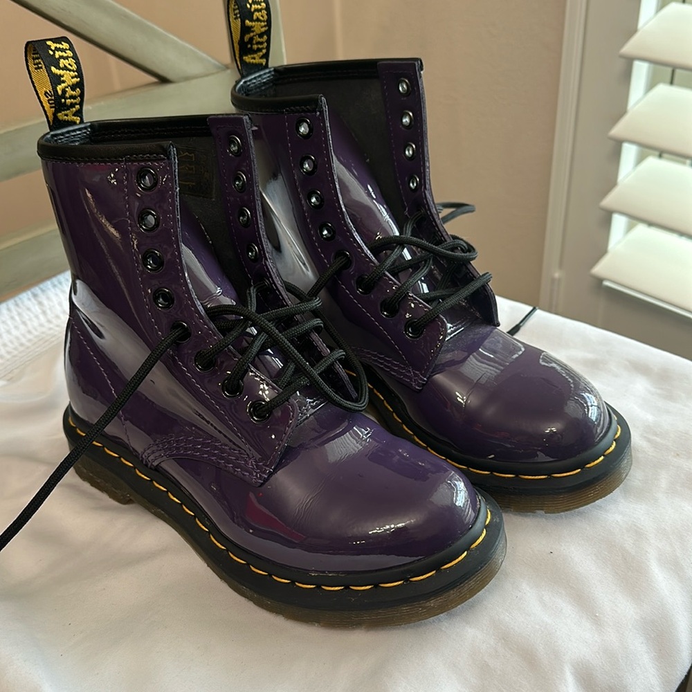Purple Dr. Marten Boots SZ5
